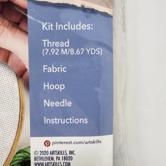 Crafters Closet Embroidery Kit I Cant Adult Today Sampler Floral Needlepoint New - Picture 2 of 4